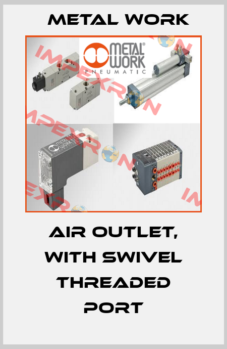 Air outlet, with swivel threaded port Metal Work