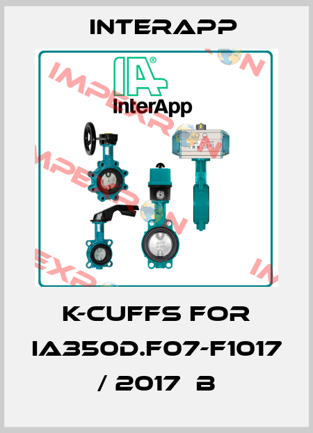 K-cuffs for IA350D.F07-F1017  / 2017  B InterApp