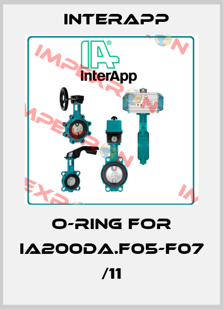 O-ring for IA200DA.F05-F07 /11 InterApp