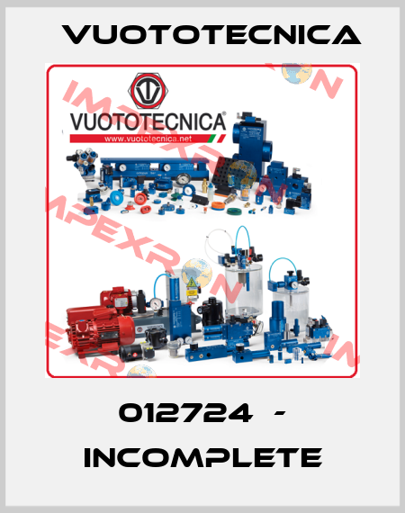 012724  - incomplete Vuototecnica