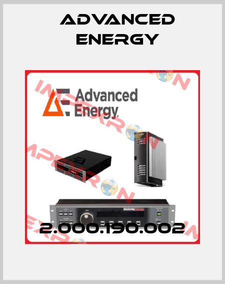 2.000.190.002 ADVANCED ENERGY