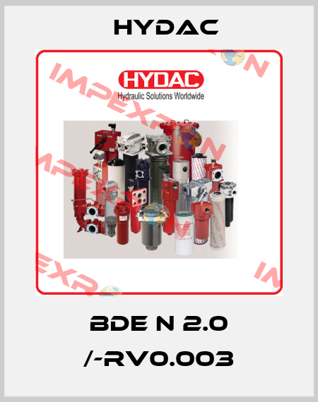 BDE N 2.0 /-RV0.003 Hydac