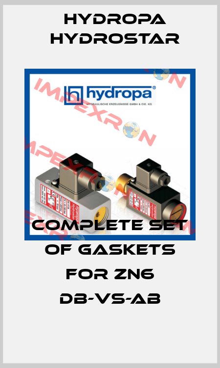 complete set of gaskets for ZN6 DB-VS-AB Hydropa Hydrostar