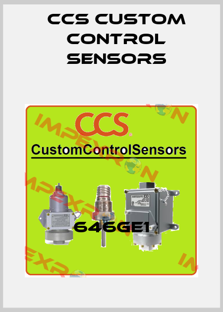 646GE1 CCS Custom Control Sensors