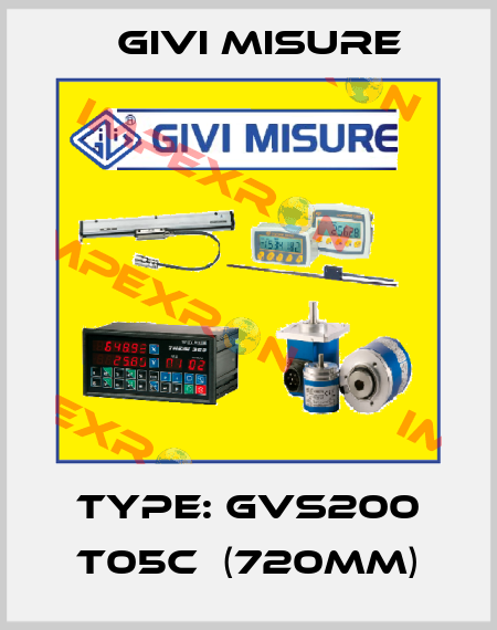 TYPE: GVS200 T05C  (720mm) Givi Misure