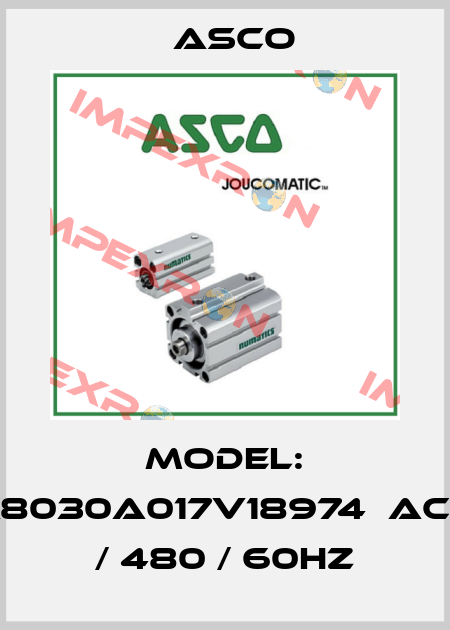 Model: DFX8030A017V18974　AC240 / 480 / 60Hz Asco