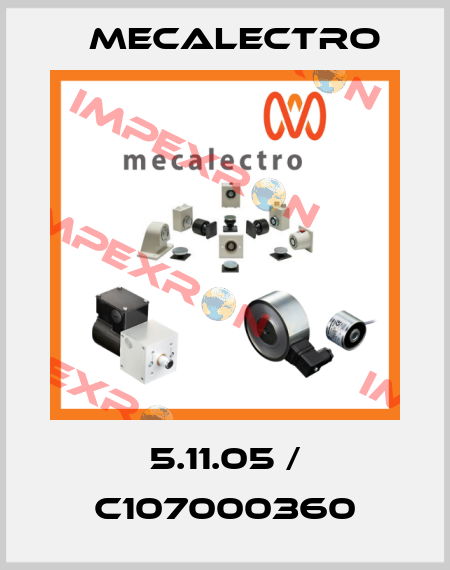 5.11.05 / C107000360 Mecalectro