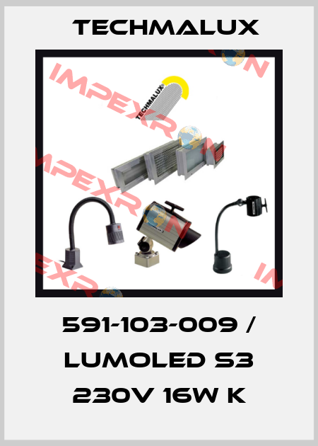591-103-009 / LumoLED S3 230V 16W K Techmalux