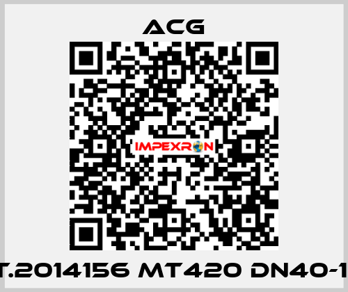 ART.2014156 MT420 DN40-1 1/2" ACG