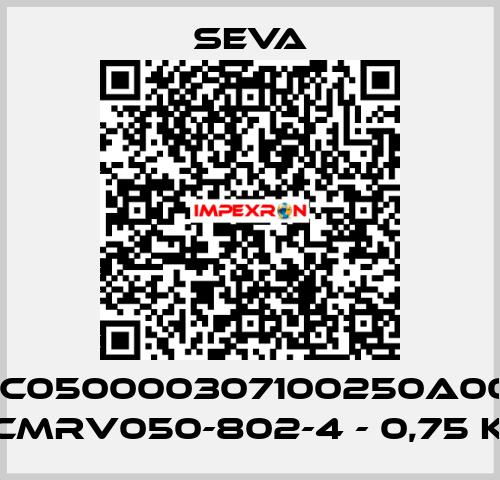 P/N:C050000307100250A000T1 TYPE:CMRV050-802-4 - 0,75 KW - 55 SEVA