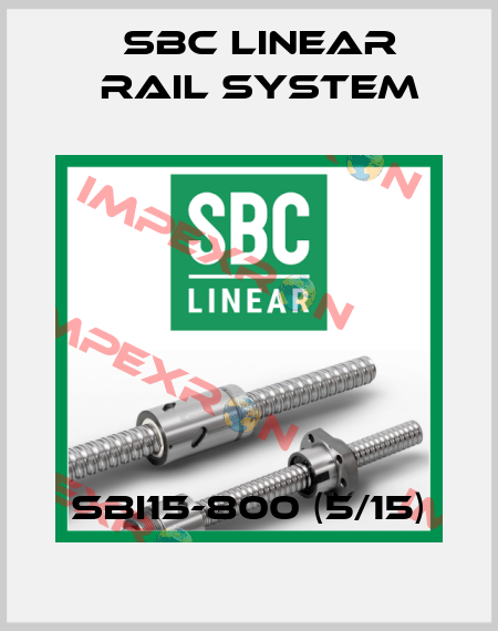 SBI15-800 (5/15) SBC Linear Rail System