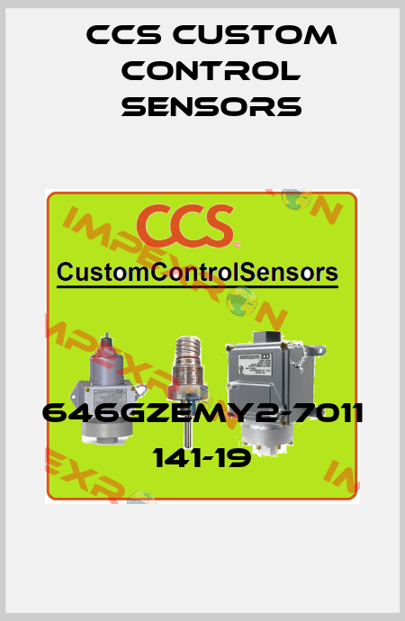 646GZEMY2-7011 141-19 CCS Custom Control Sensors