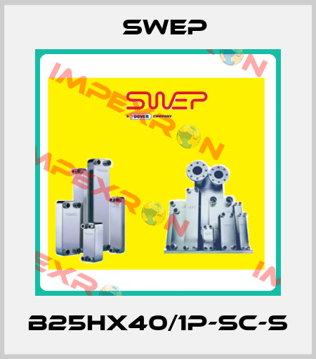 B25Hx40/1P-SC-S Swep