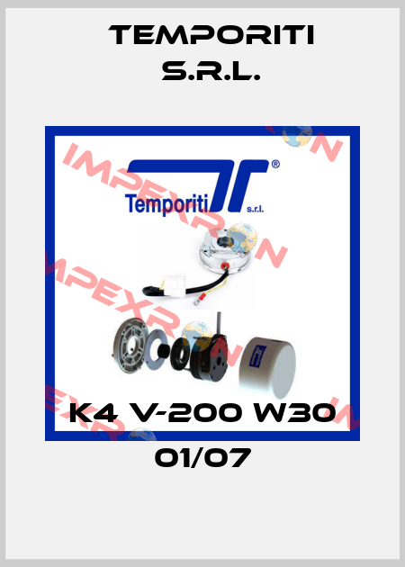 K4 V-200 W30 01/07 Temporiti s.r.l.