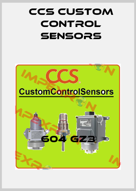 604 GZ3 CCS Custom Control Sensors