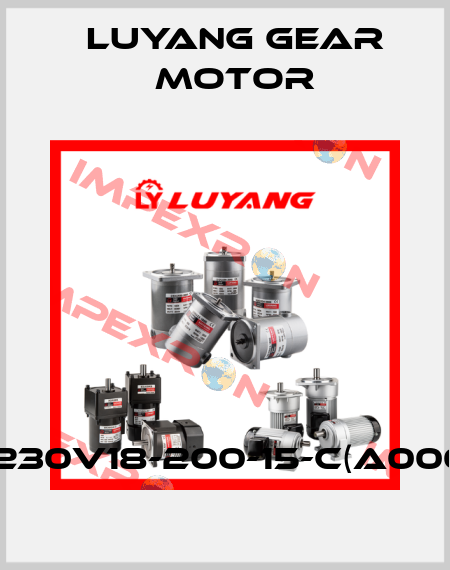 J230V18-200-15-C(A000) Luyang Gear Motor