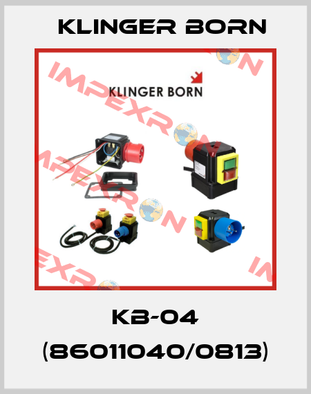 Kb-04 (86011040/0813) Klinger Born