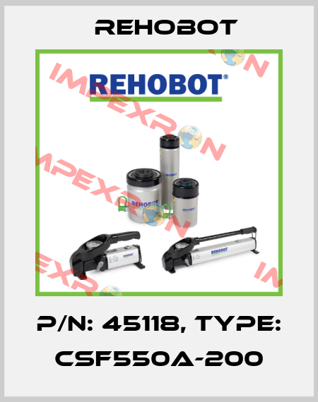 p/n: 45118, Type: CSF550A-200 Rehobot
