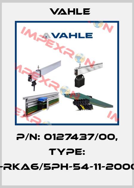 P/n: 0127437/00, Type: AL-RKA6/5PH-54-11-2000-C Vahle