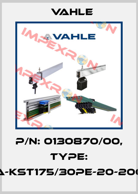 P/n: 0130870/00, Type: SA-KST175/30PE-20-2000 Vahle