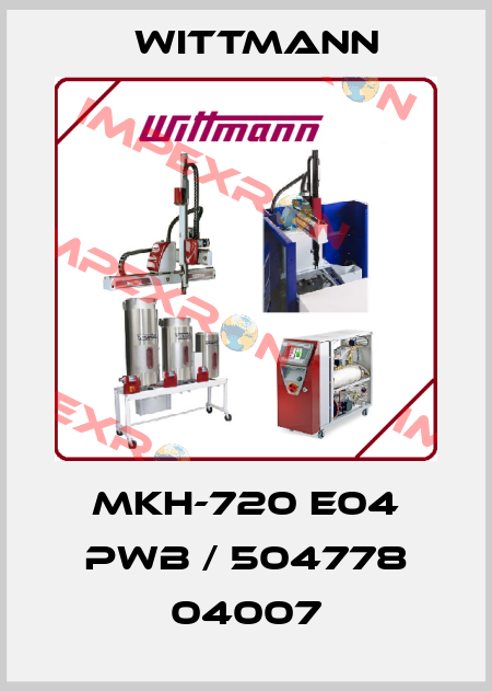 MKH-720 E04 PWB / 504778 04007 Wittmann
