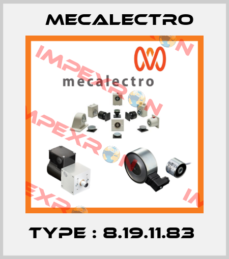 TYPE : 8.19.11.83  Mecalectro