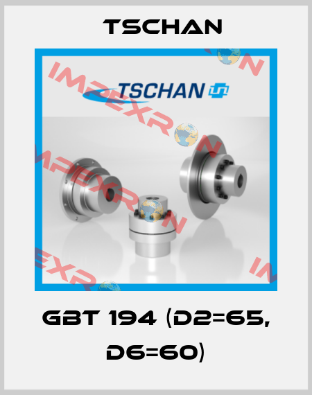 GBT 194 (d2=65, d6=60) Tschan