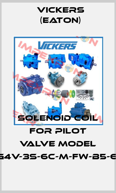 SOLENOID COIL FOR PILOT VALVE MODEL DG4V-3S-6C-M-FW-B5-60. Vickers (Eaton)