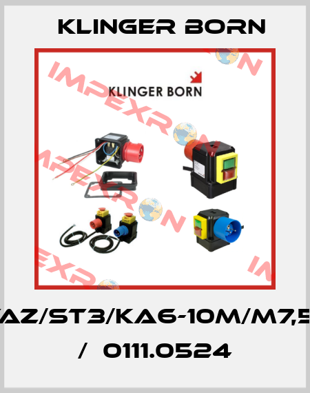 K900/TAZ/ST3/KA6-10m/M7,5A/Phw /  0111.0524 Klinger Born