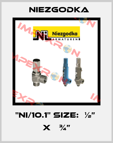 "Ni/10.1" Size:  ½”  x   ¾” Niezgodka