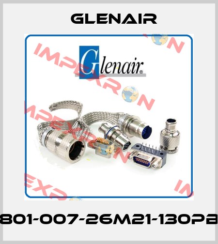 801-007-26M21-130PB Glenair