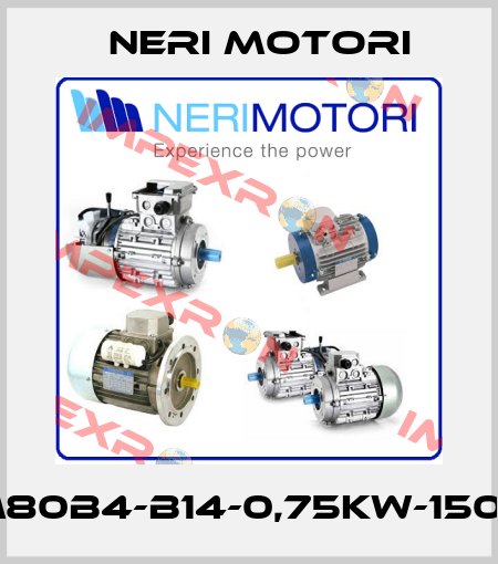 M80B4-B14-0,75kW-1500 Neri Motori