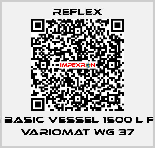 VG basic vessel 1500 l for Variomat WG 37 reflex