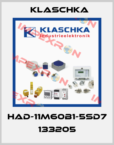 HAD-11M60B1-5SD7 133205 Klaschka