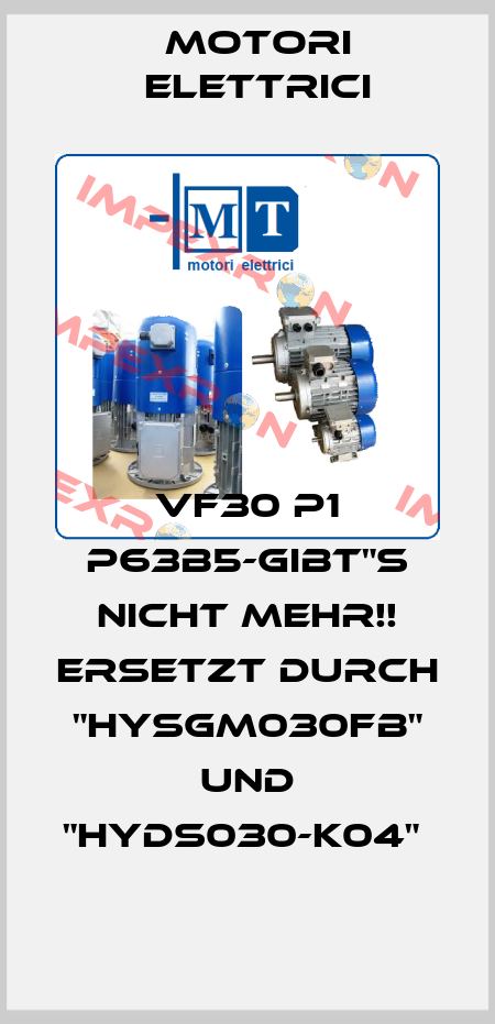 VF30 P1 P63B5-GIBT"S NICHT MEHR!! Ersetzt durch "HYSGM030FB" und "HYDS030-K04"  Motori Elettrici