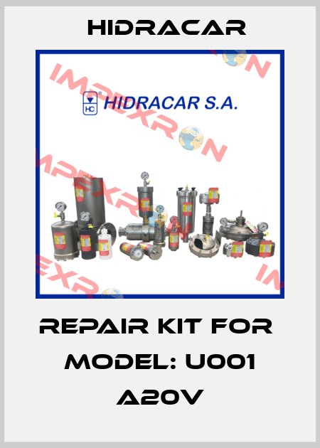Repair Kit for   Model: U001 A20V Hidracar
