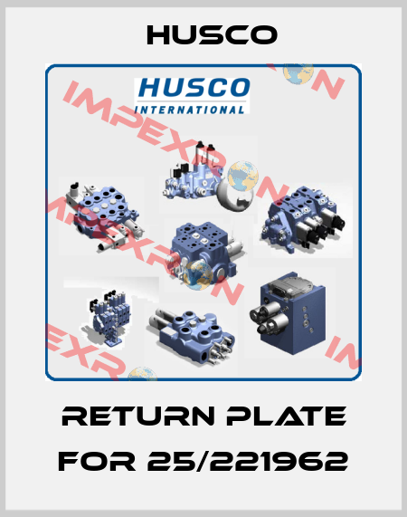 Return plate for 25/221962 Husco