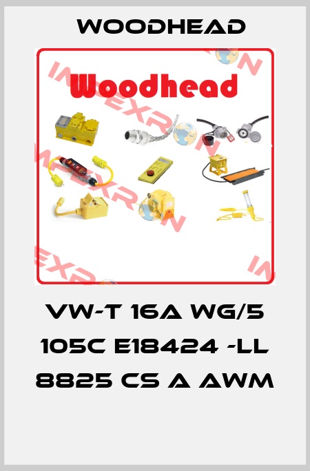 VW-T 16A WG/5 105C E18424 -LL 8825 CS A AWM  Woodhead