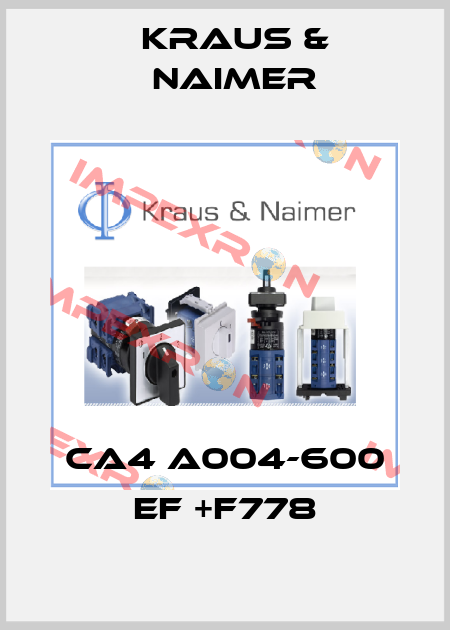 CA4 A004-600 EF +F778 Kraus & Naimer