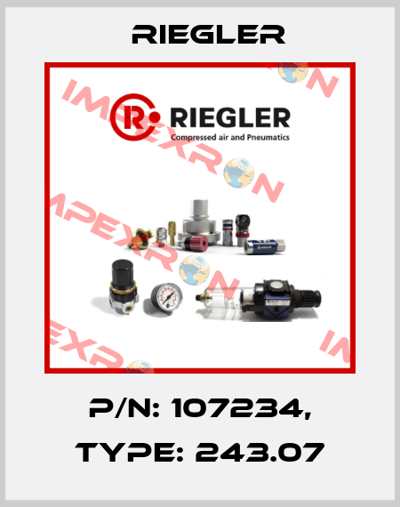 P/N: 107234, Type: 243.07 Riegler