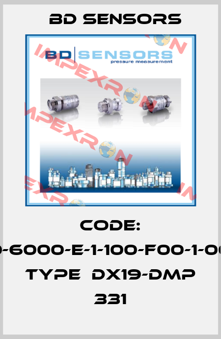 Code: 110-6000-E-1-100-F00-1-000 Type  DX19-DMP 331 Bd Sensors