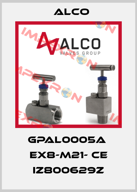 GPAL0005A  EX8-M21- CE IZ800629Z Alco