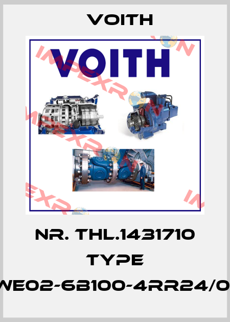 Nr. THL.1431710 Type WE02-6B100-4RR24/0* Voith