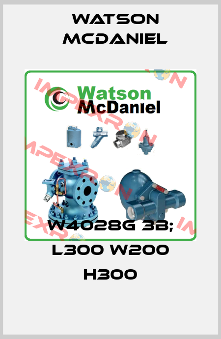 W4028G 3B; L300 W200 H300 Watson McDaniel