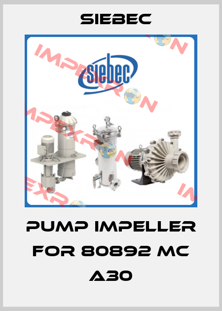 Pump impeller for 80892 MC A30 Siebec