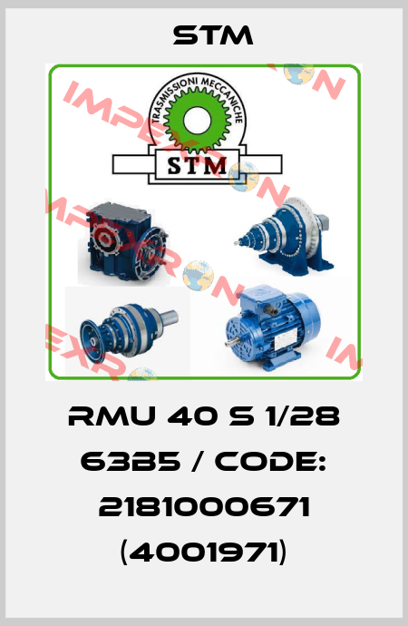 RMU 40 S 1/28 63B5 / Code: 2181000671 (4001971) Stm