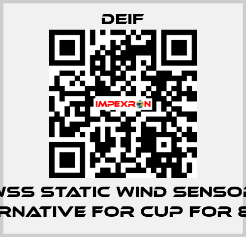 WSS STATIC WIND SENSOR (ALTERNATIVE FOR CUP FOR 879.3)  Deif