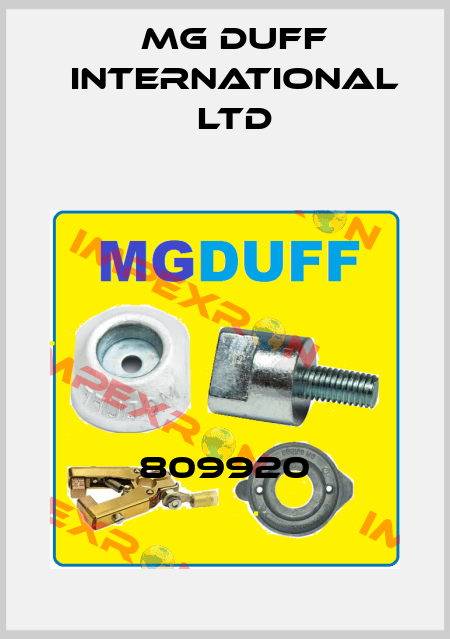 809920 MG DUFF INTERNATIONAL LTD