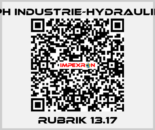 RUBRIK 13.17 PH Industrie-Hydraulik