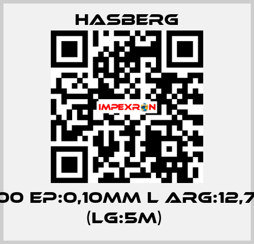 XC100 EP:0,10MM L ARG:12,7MM (LG:5M)  Hasberg